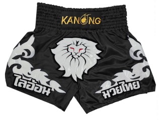 Personalise Black Muay Thai Shorts : KNSCUST-1189
